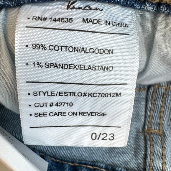 KanCan Womens Marley High Rise Slim Straight Jeans Size 0/23 Distressed Blue - Picture 7 of 9